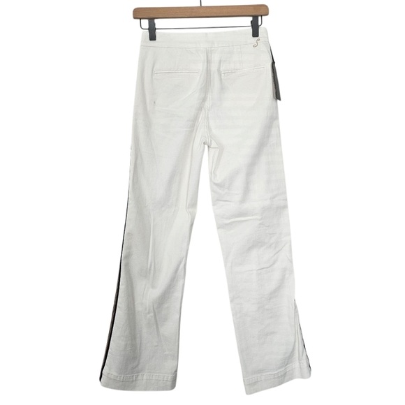 NWT Seafarer Anthropologie White Denim Pants Size 25 Ammiraglio FLAW - Picture 3 of 11
